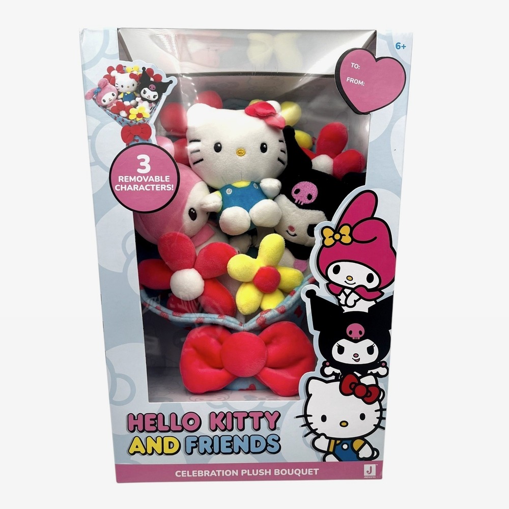 Hello Kitty & Friends Plush Bouquet 12-inch Plush Celebration Bouquet - 9‎ Plush